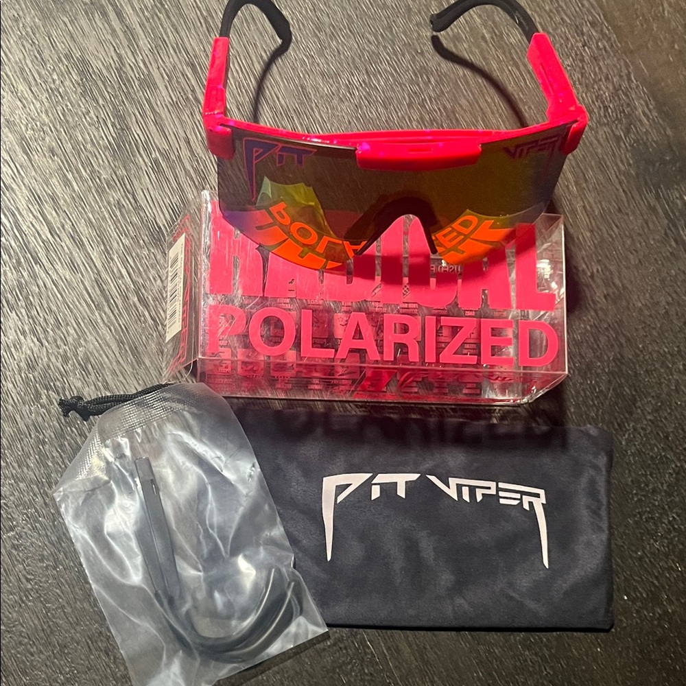 Pit Viper Red and Black Sunglasses